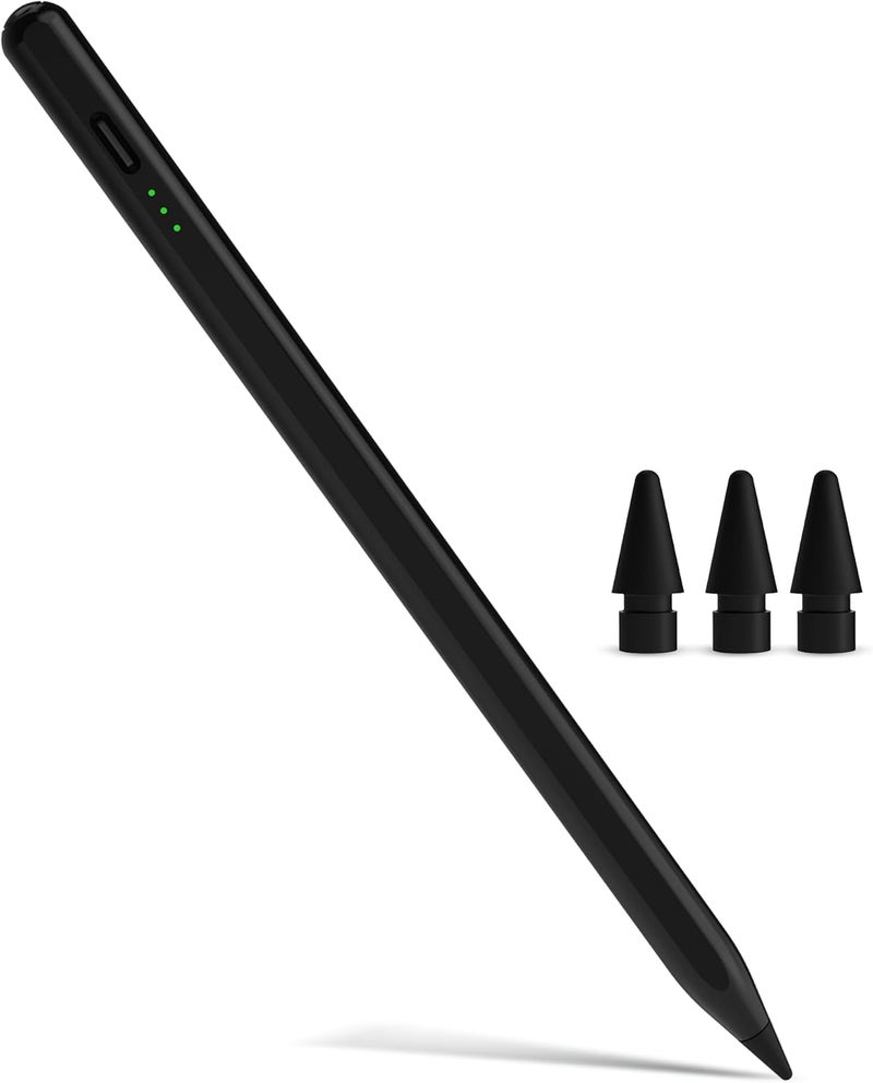 Penlike Pencil for Apple iPad 9th&10th Generation, Fast Charge Stylus Pen for 2024-2018 iPad 10/9/8/7/6th Generation, Air 11"/13" M2/5th-3rd, Pro 13"/11"/M4/12.9", Mini 6/5th, Palm Rejection, Tilt Sensitivity - Image 1